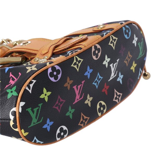 Louis Vuitton x Murakami Theda GM Monogram Multicolore Handbag M92345 Black - Picture 5 of 8
